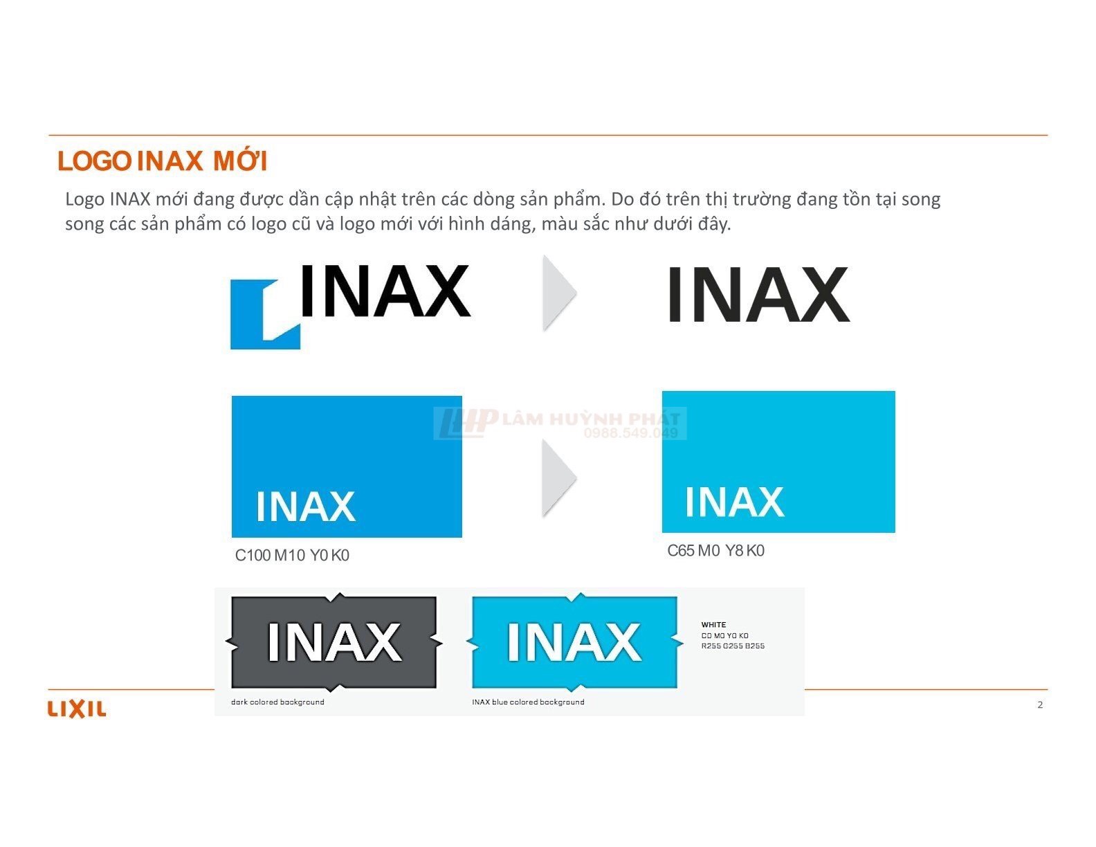 Nhận biết hàng chính hãng Inax